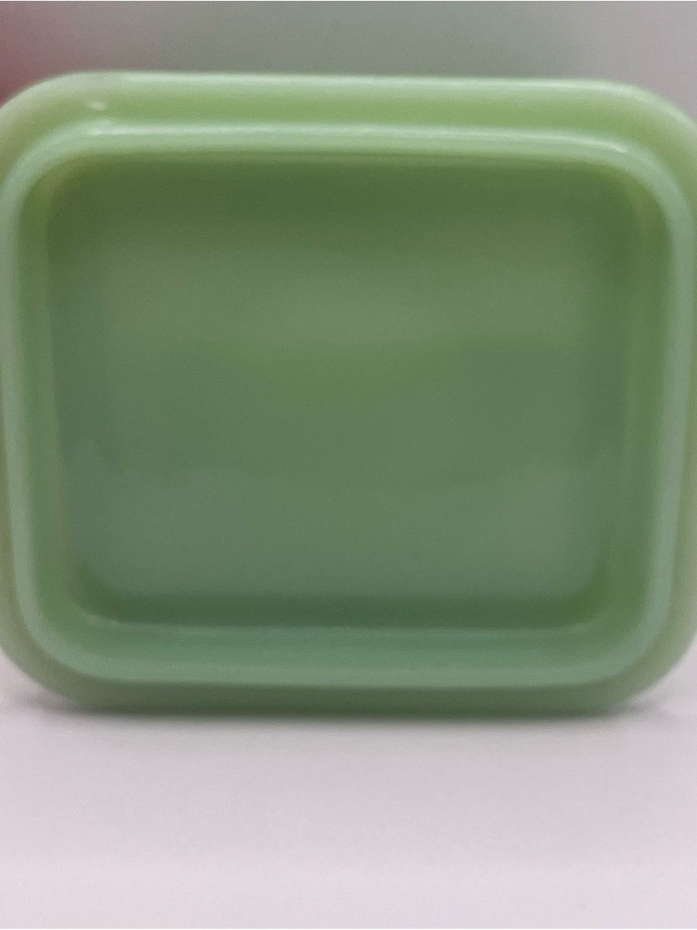 Vintage Anchor Hocking Fire King Jadeite Philbe Refrigerator Dish w/ Lid - Picture 6 of 14